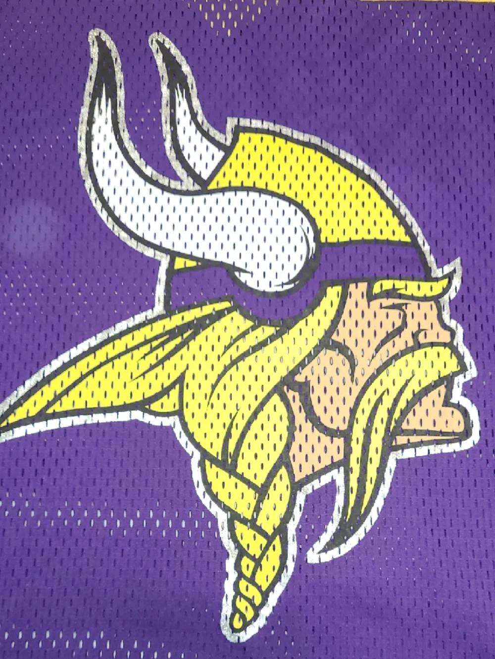 NFL Team Apparel Minnesota Vikings V neck Women's Mesh Team Jersey Top